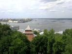 Pohled z Kremlu na eku Volhu, Ninij Novgorod