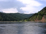 dol eky Jenisej na cest do Divnogorsku