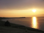 Zpad slunce nad ostrovem Olchon